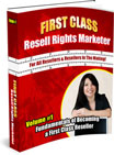 First Class Resell Rights Marketer 