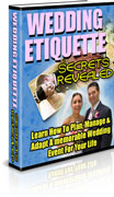Ebook cover: Wedding Etiquette Secrets Revealed